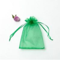 Saci Organza 100 buc verde XL