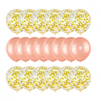 Baloane pentru ziua de nastere 20 buc rose gold