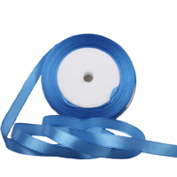 Panglică satinată 38 mm / 22 m albastru