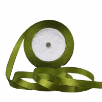 Panglică satinată 50 mm / 22 m verde armată
