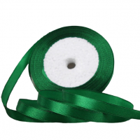 Panglică satinată 50 mm / 22 m verde