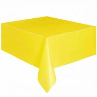 Fata de greutate din plastic 137 x 183 cm galben