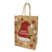Geanta cadou cu motiv Craciun 21 x 15 x 8 cm 4 buc 1