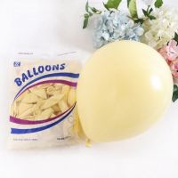 Baloane pastelate 30 buc galben L