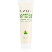 Avon Cannabis Sativa Oil Restore & Calm cremă de mâini și corp cu ulei de canepa