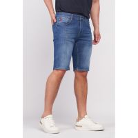 Bermude din denim cu talie medie