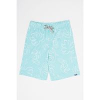 Pantaloni scurti de bumbac cu model tropical