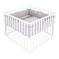 Țarc pentru copii alb 100x100 cm Indibär – Roba