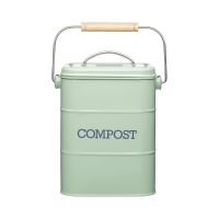Recipient pentru deșeuri compostabile Kitchen Craft Living Nostalgia, 3 l, verde