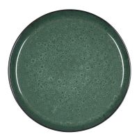 Farfurie verde-închis din gresie ø 27 cm – Bitz