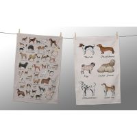 Set de 2 șervețele Little Nice Things Dog Types, 47 x 65 cm