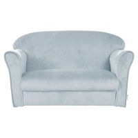 Canapea pentru copii albastru-deschis cu tapițerie din catifea 78 cm Lil Sofa – Roba