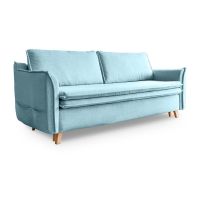 Canapea albastru-deschis extensibilă 225 cm Charming Charlie – Miuform