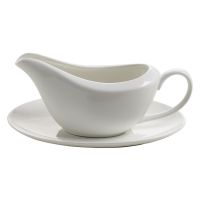 Sosieră din porțelan Maxwell & Williams Basic, 260 ml, alb