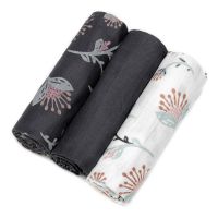 Set 3 scutece din bumbac T-TOMI Tetra Floral, 70 x 70 cm