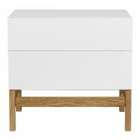 Dulap pentru vinuri alb/natural 75x70 cm Grande - Woodman