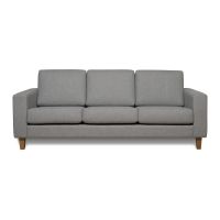 Canapea gri deschis 217 cm Focus – Scandic
