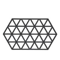 Suport din silicon pentru oale fierbinți Zone Triangles, negru