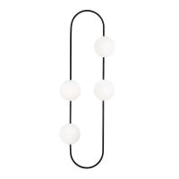 Aplică metalică Opviq lights Karpos, negru