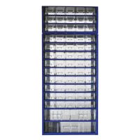 Etajeră de depozitare albastră din metal 31x70,5 cm – Mars