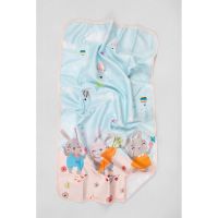 Prosop pentru copii din bumbac 50x90 cm Tavsan Ailesi – Foutastic