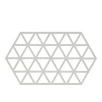 Suport din silicon pentru oale fierbinți Zone Triangles, gri deschis