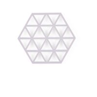 Suport pentru vase fierbinți din silicon 16x14 cm Triangles – Zone