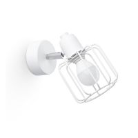 Aplică de perete albă ø 10 cm Salom – Nice Lamps