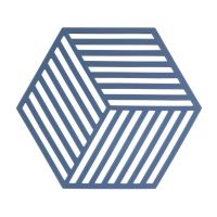 Suport din silicon pentru vase fierbinți Zone Geo, albastru