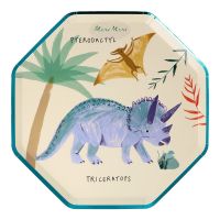 Tăvi de unică folosință 8 buc. din hârtie Dinosaur Kingdom – Meri Meri