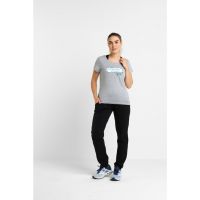Pantaloni sport cu talie medie si snur Basic