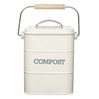 Recipient pentru deșeuri compostabile alb 3 l Living Nostalgia – Kitchen Craft