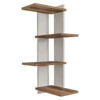 Bibliotecă de perete alb-maro 38x90 cm Perry - Gauge Concept