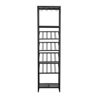 Dulap vinotecă neagră număr sticle 20, 48x180 cm Cantor - Zuiver