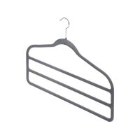 Set 2 umerașe pantaloni Domopak Velvet Hangers, gri