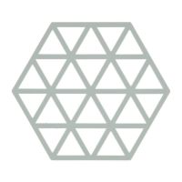 Suport din silicon pentru vase fierbinți Zone Triangles, gri deschis