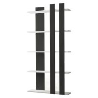 Bibliotecă alb-negru 75x150 cm Tiny - Gauge Concept