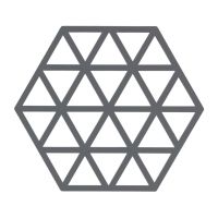 Suport din silicon pentru vase fierbinți Zone Triangles, gri