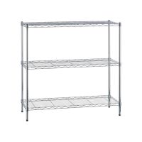 Etajeră de depozitare argintie din metal 90x88 cm – Casa Selección