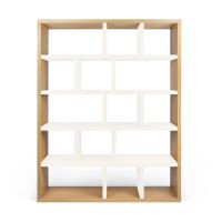 Bibliotecă alb-natural 150x198 cm Berlin – TemaHome