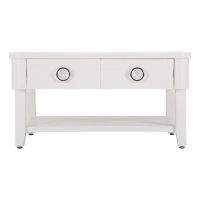 Măsuță de cafea albă din lemn masiv de brad 60x90 cm Shine – Mauro Ferretti