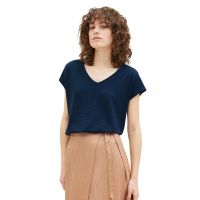 Bluza cu decolteu in V si maneci scurte