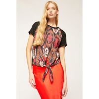 Bluza cu maneci raglan si nod frontal