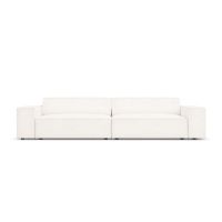 Canapea bej cu tapițerie bouclé 204 cm Jodie – Micadoni Home