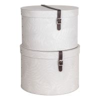 Cutii de depozitare 2 buc. din carton cu capac Rut – Bigso Box of Sweden