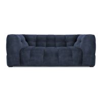 Canapea cu tapițerie din catifea Windsor & Co Sofas Vesta, 208 cm, albastru