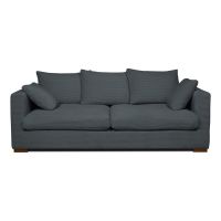 Canapea gri cu tapițerie din catifea reiată 220 cm Comfy – Scandic