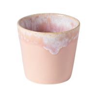 Ceașcă albă/roz din gresie 210 ml Grespresso – Costa Nova