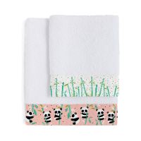 Set 2 prosoape pentru copii Moshi Moshi Panda Garden
