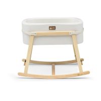 Pătuț leagăn alb/natural Hier – Kalune Design